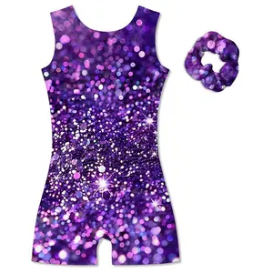 Leotards For Gymnastics Biketards Size 4-12 With Scrunchie