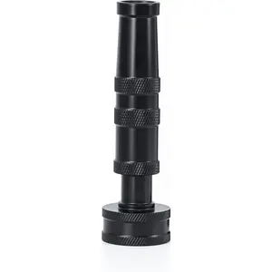 RESTMO 100% Solid Brass Adjustable Twist Hose Nozzle with Anti-Rust Coating, Heavy Duty High Pressure Water Hose Nozzle with 3 Spray Patterns