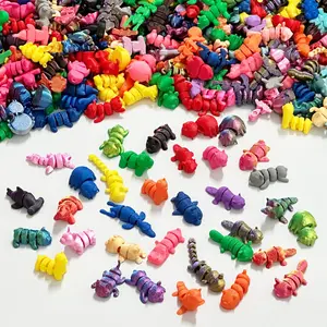 100 Piece 3D Printed Animal Kingdom Models Ornaments, Unique Diverse Designs for Room Decor & Aquarium Decoration, Perfect for Festive Occasions