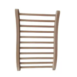 Ergonomic Sauna Backrest – Hemlock Round Stick Design, Supports Natural Spine Curve. 2-in-1 for Sauna Room or Sofa, Prevents Soreness from Soft Sofas. Maintains Healthy Sitting Posture