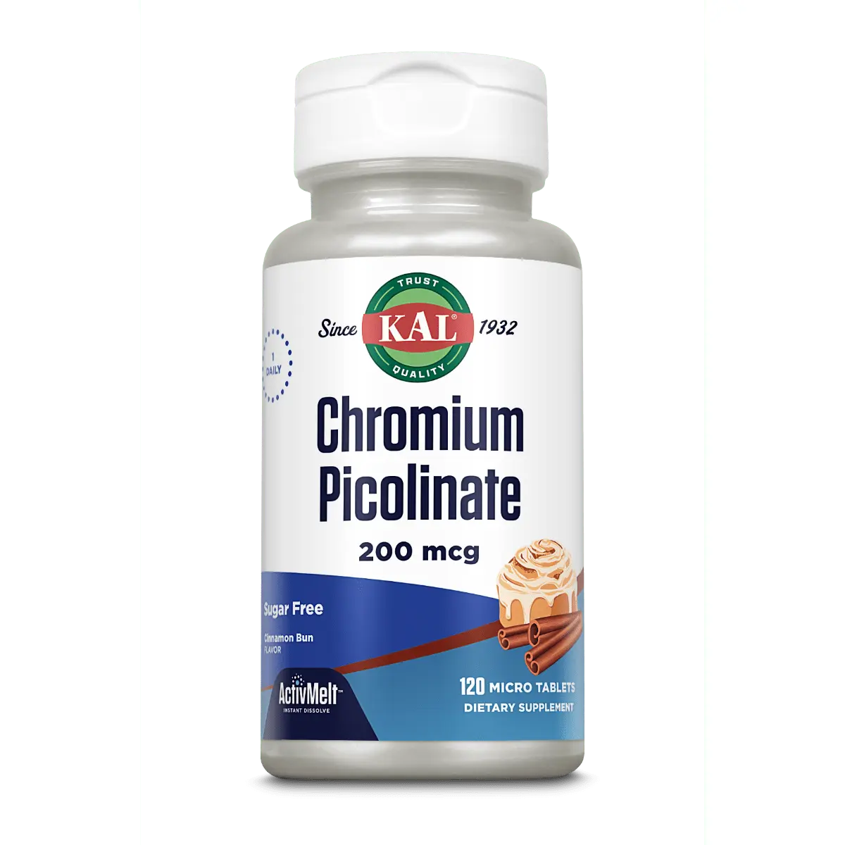 Chromium Picolinate 200 mcg ActivMelt® Instant Dissolve Tablets