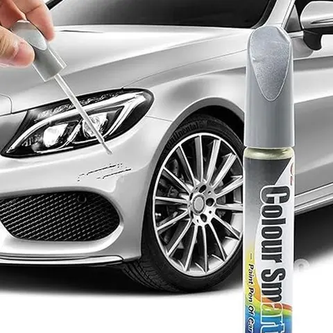 Colour Smart Car Scratch Repair Paint Pen - Multi-color Touch-up Solution for Auto Parts - Easy Application & Versatile Colors - Ideal for Various Shades to Match Your Car's Original Color - Silver White Black Grey Blue Red