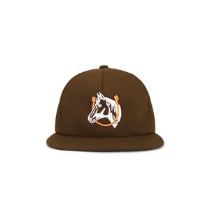 ONE OF THESE DAYS Horse Shoe Logo Hat in Brown