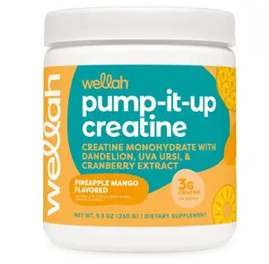 Pump-It-Up Creatine (50 Servings, Pineapple Mango) - Creatine Monohydrate with Dandelion, Uva Ursi, & Cranberry Extract