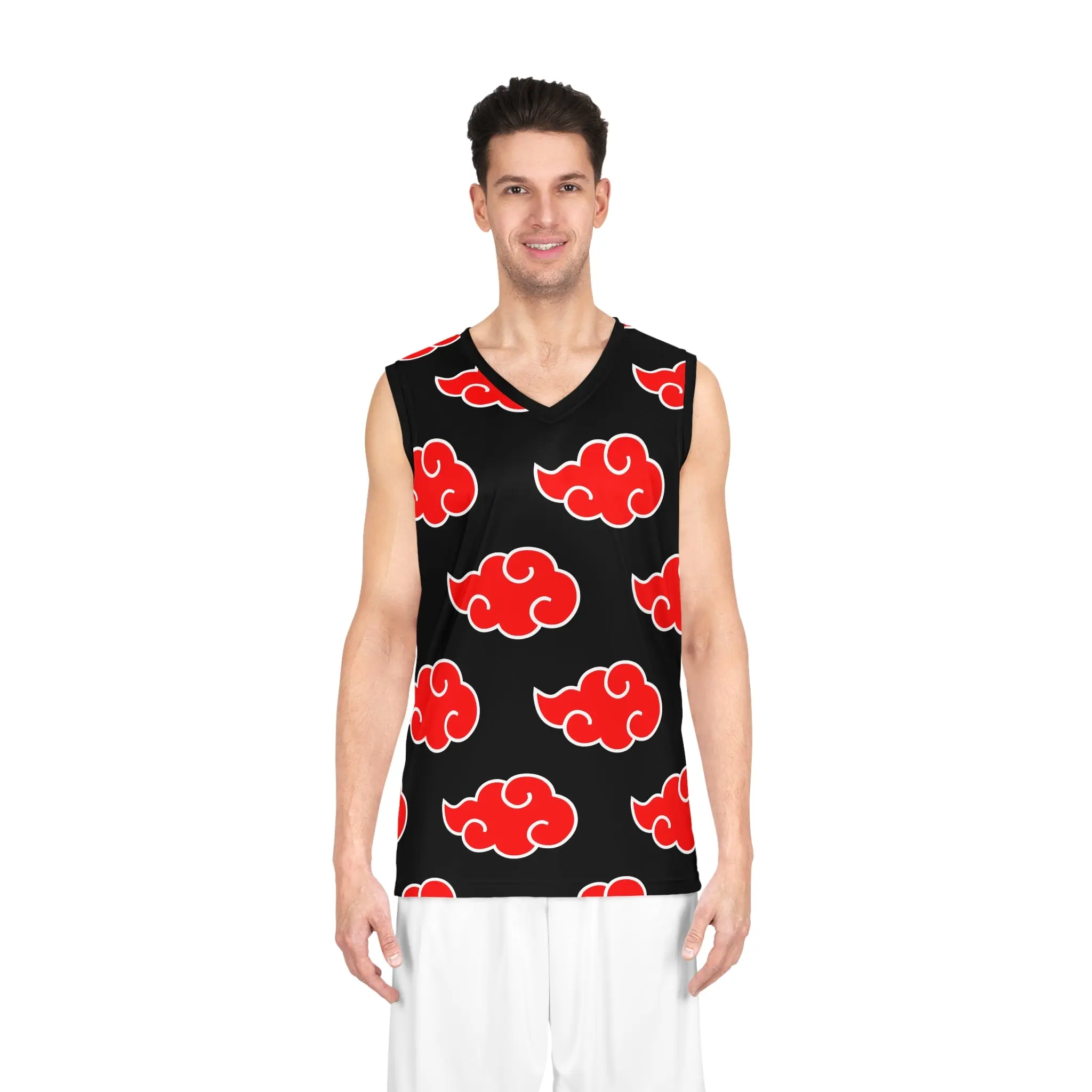 Akatsuki Cloud Basketball Jersey  Anime-Inspired All-Over Print