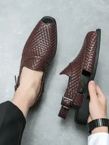 Men's Casual Plain Color Lace Up Sandals, Fashionable Comfortable Breathable Sandals for Summer, Lightweight Breathable Shoes for Daily Wear, Boy