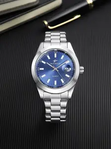 Men's business circular dial simulated quartz watch, fashionable and versatile accessory, suitable for casual wear and gift giving, Quartz Wristwatch, Steel Quartz Watch