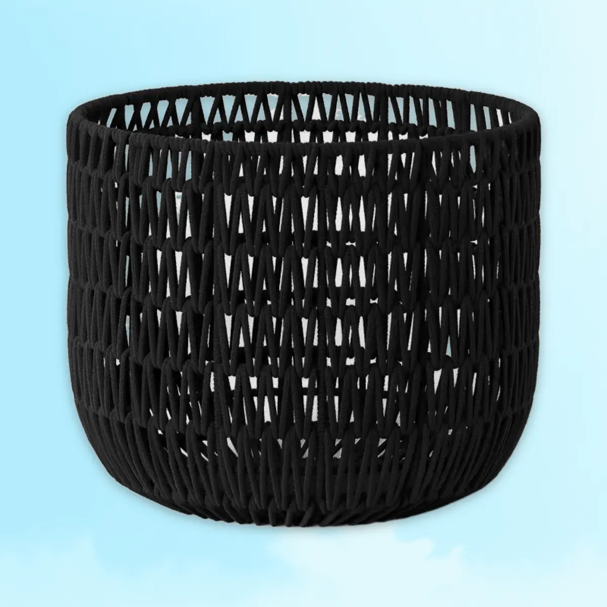 Rope Basket Black - Decorative Storage Basket, for Bathroom, Threshold