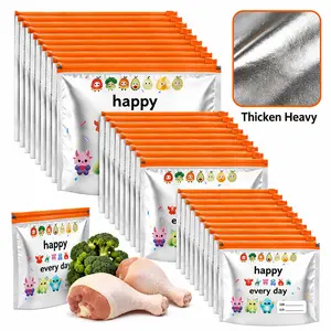 New Upgraded Extra Large Aluminum Foil Storage Bags – Reusable Thickened Stand Up Zipper Food Bags, Washable, Leakproof, Airtight, Keep Food Fresh Longer, for Meat, Meal Prep, Bulk Storage, Kitchen Use