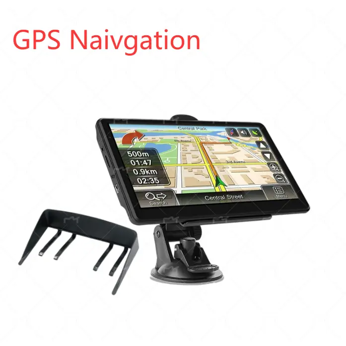 Gps Navigation for Car/Truck Touch Screen Maps w/ Spoken Direction 7" Carplay Tv Adapter