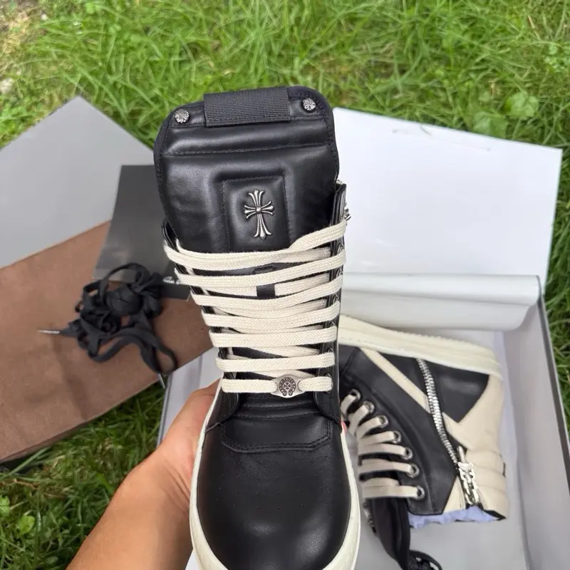 Men’s shoe top quality leather Chrome Geo fashion