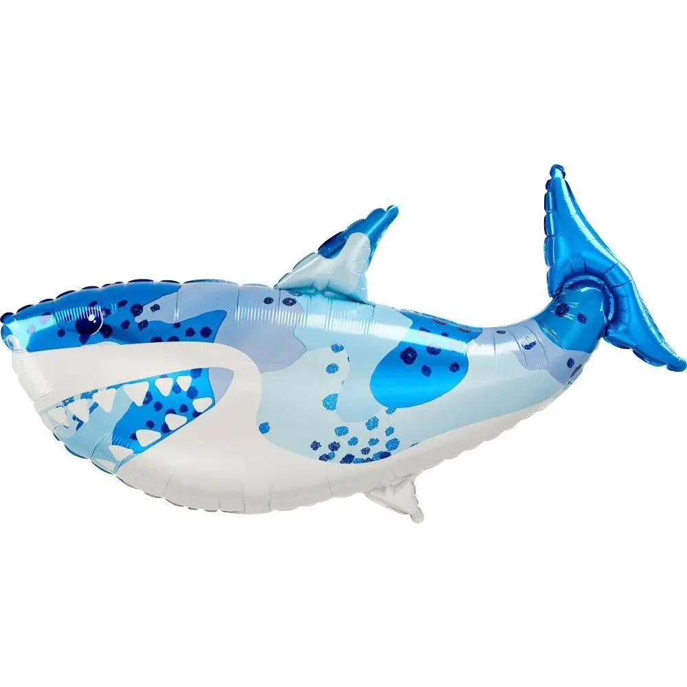 30" Blue Shark Mylar Balloon