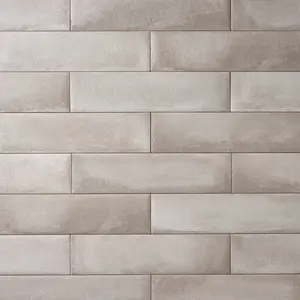 Urban Brick Taupe 3x12 Ceramic Tile Sample