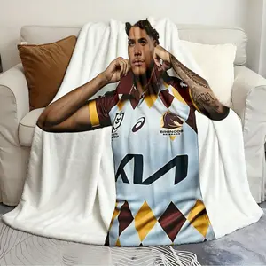 Trendy Blanket Reece Walsh Broncos hot photo Cool Quilts Plush blanket soft cartoon print bedspread sofa blanket Flannel Cozy Blanket