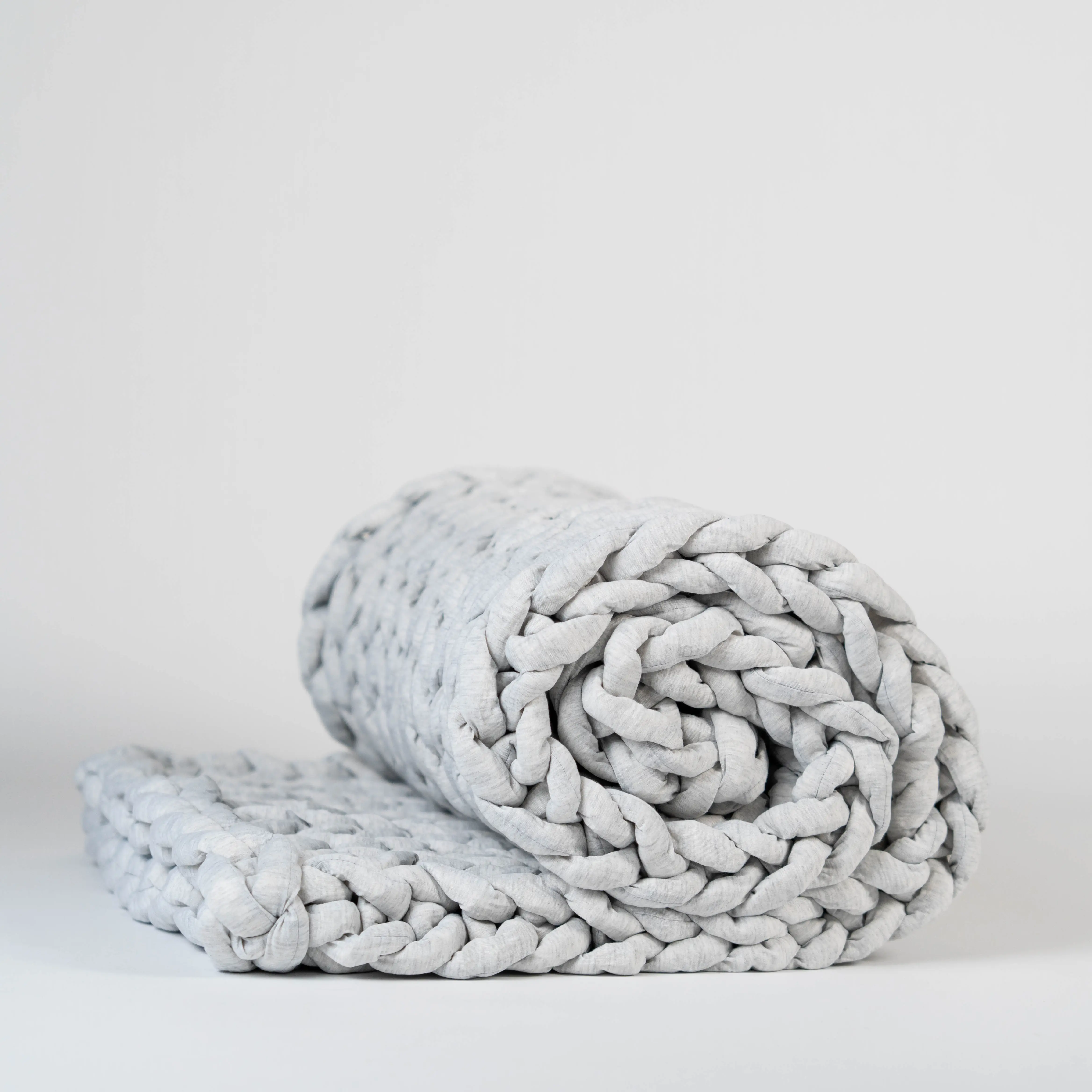Breathable Heavy Knit Weighted Blanket - 10 Lbs - Stormy Days (Grey)