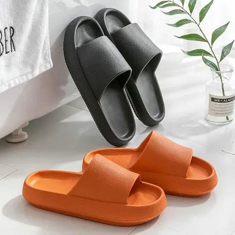 Soft EVA Cloud Slippers for Women - Lightweight Thick Sole Pillow House Slippers, Indoor Shower Bathroom Slides, Comfortable Home Footwear, Eva Slippers