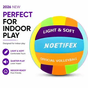 Soft Volleyball – Quiet Indoor Practice Ball for Kids Safe Lightweight Perfect Gift Easy For Beginners