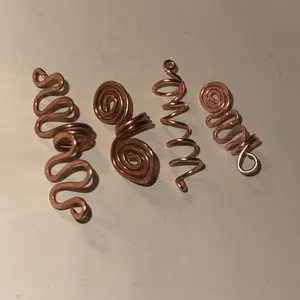 Copper Hair Cuff Set (4)