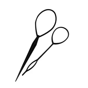 2pcs Hair Braiding Tool Set, Hair Styling Accessories, Magic Tail Loop Hair Kit for Women & Girls