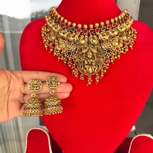 Brass Jewelry with earrings. New design ready to wear.