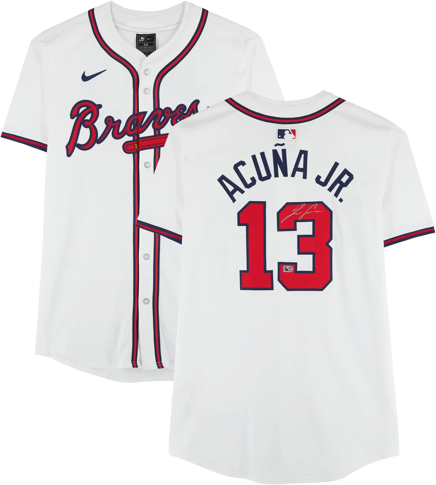 Ronald Acua Jr. Atlanta Braves Autographed White Nike Elite Jersey - Fanatics Authentic Certified
