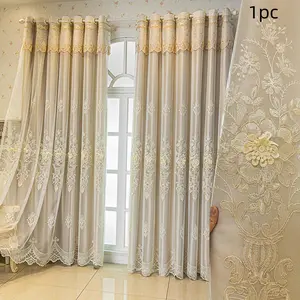 Luxury European Blackout Curtains, Elegant Home Decor, Dustproof Insulated Drapes, Black back, 100% blackout, Blackout Window Cover, Minimalist Style, Bedroom & Living Room Use