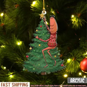 Marcus the Worm Christmas Ornament, Marcus the Worm Meme Ornament, Funny Holiday Decoration, Internet Humor Gift, Meme Xmas Ornament