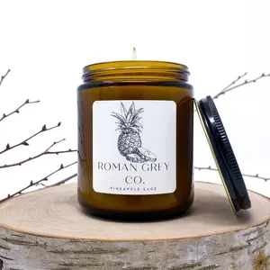 PINEAPPLE SAGE 8OZ SOY CANDLE