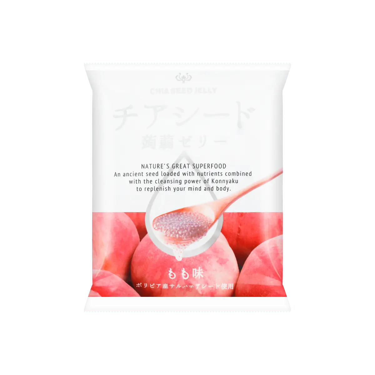 WAKASHO Peach Konjac Jelly with Chia Seeds - 6.1oz Snack Cups, Fat-Free, Low Calorie, Healthy Dessert, Vegan Fruit Jelly WAKASHO Peach Konjac Jelly with Chia Seeds - 6.1oz Snack Cups, Fat-Free, Low Calorie, Healthy Dessert, Vegan Fruit Jelly