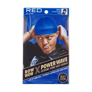 RED Power Wave Extreme Silky Durag Blue - High-Quality Silk Fabric, Ideal for Versatile Use, Versatile Design, Lightweight and Durable
