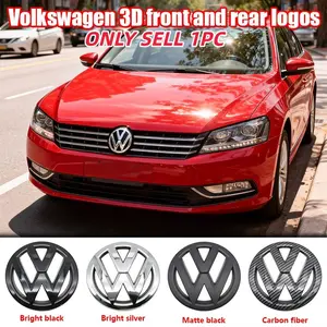 Volkswagen Car Front & Rear Emblem, Automobile Decals, Vehicle Exterior Decoration, Scratch Resistant Durable Hood Badge Replacement, Fits Passat 2011-2015 & All Vw Models