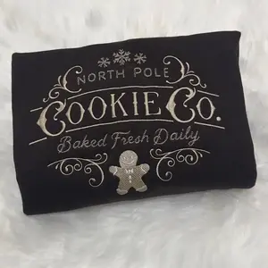 North Pole Cookie Co *beige thread* embroidered sweatshirt