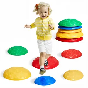VEVOR Turtle Balance Stepping Stones,  6 PCS, Up to 220 lbs Kids Turtle Jumping Stones Steps Stones, Toddler Obstacle Course Coordination Game Toys Indoor or Outdoor Play for Children Aged 3 4 5 6 7 8+
