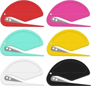 6 Pack Letter Opener Envelope Slitter – Envelope Opener for Women Men,Office Worker,Graduate Students,Home,Office,Postal.Mail Opener with Safety Concealed Sharp Blade Neatly Opened Without Damage