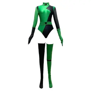 New Anime Shego Sexy Jumpsuit/Bodysuit for Women – Zentai Costume with Gloves and Socks, Halloween Carnival Party Clothing