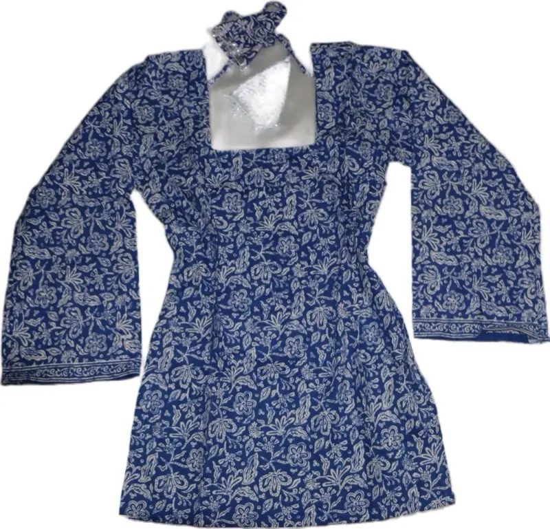 Women's Floral Bloom Cotton Short Kurti - Casual Day Out Womenswear Top