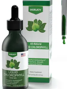 Chlorophyll Liquid Drops - 100% Natural Energy Booster and Immune Support - Internal Deodorant and Detox - Altitude Sickness Relief - Fast Absorption, Vegan & Non-GMO - 120 Servings (Pack of 1)