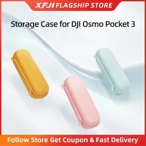 XFJI Hard Carrying Case for DJI Osmo Pocket 3 Multicolor PU Leather Shell Protective Case Handheld Gimbal Accessories