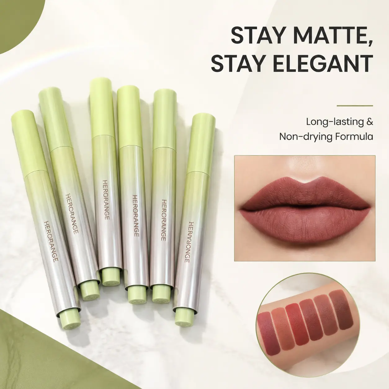 6-Piece Set Velvet Matte Lipstick｜Blurred Soft-Finish & Low Saturation Nude Shades｜Lightweight Hydrating Non-Drying｜Long-Lasting Transfer-Proof｜Everyday No-Makeup Look｜Skin Brightening for Natural Glow｜Gift for Her｜#blurredlips #mattelipstick