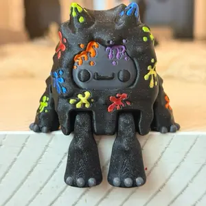 Yeti - Community Design Series - Fidget Fun Collectible Articulating 3D Printed Miniature Figurine - Colorful Design, Unique Movement, Fun Gift Decor