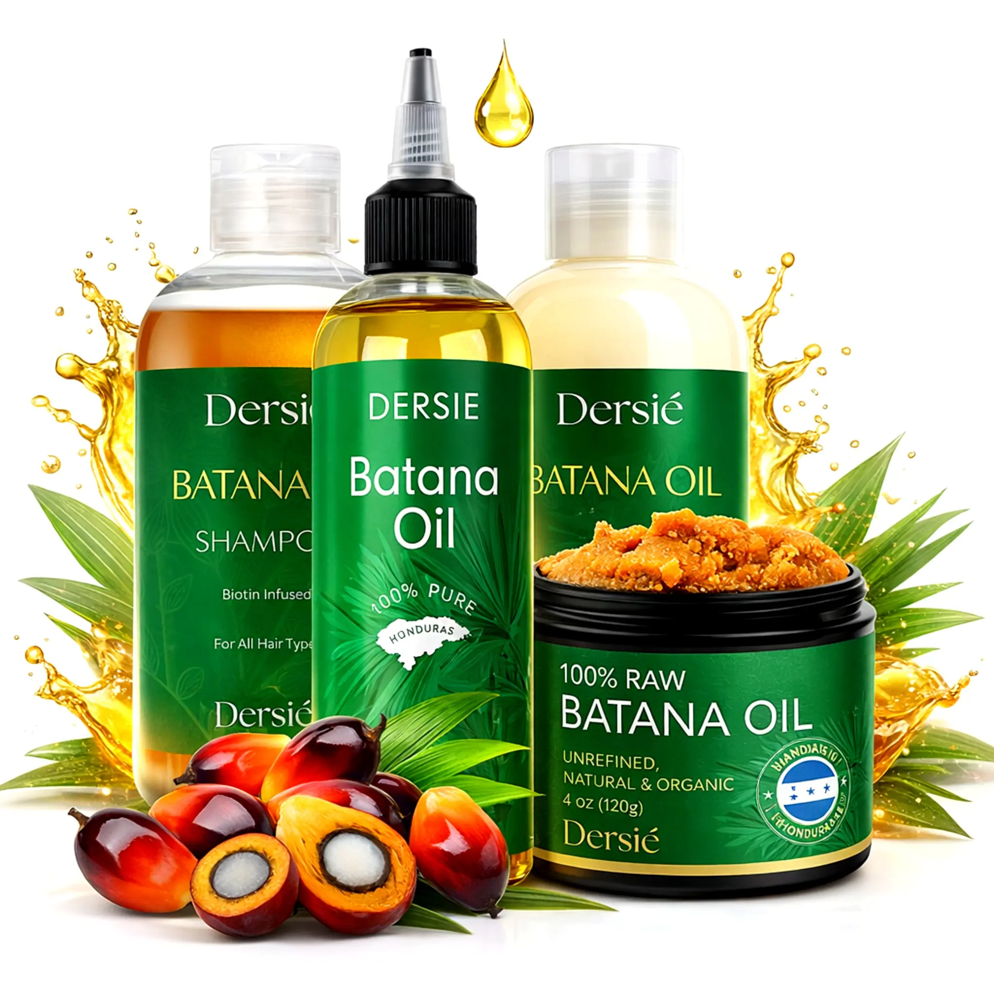 Dersie Batana Oil Hair Care Bundle Set