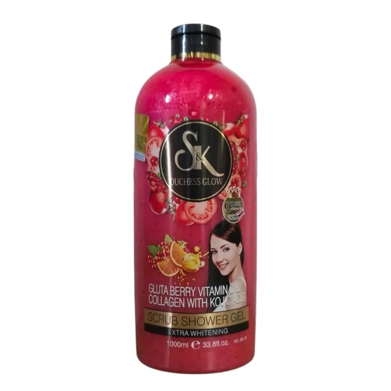 SK Duchess Gluta-Berry Body Wash - Infused with Vitamin C, Collagen, Kojic Acid, Daily Body Care Blend