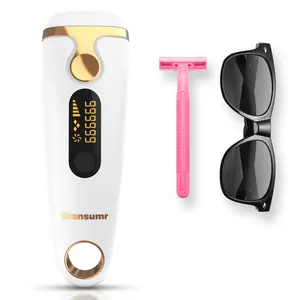 Gransumr IPL Laser Hair Removal Device Permanent Painless Remover Reduction in Hair Regrowth for Women and Man at Home Whole Body Armpits Back Legs Arms Face Bikini Line, Corded