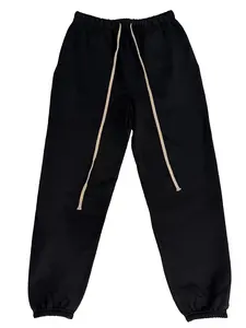 2024 Style Fleece Black and White Sweatpants, Casual Relaxed Fit Lounge Pants with Side Pockets & Drawstring, Casual Streetwear Loungewear for Everyday, Gym & Travel