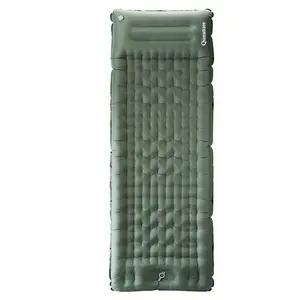 Camping Sleeping Pad Ultralight Inflator Camping Mat with Built-in Foot Pump & Pillow, Upgraded Compact Camping Air Mattress for Camping, Backpacking, Hiking