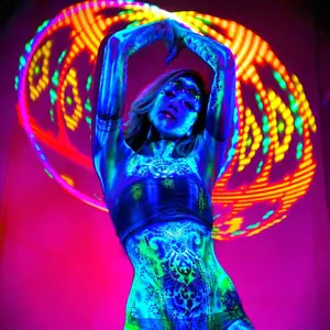 Moodhoops FutureHoop Shuffle LED Smart Hula Hoop - Dynamic Modes, Vibrant Colors, Instant Playability hula hoop Large