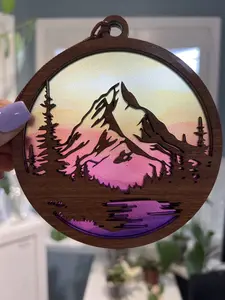 Mountains Suncatcher for Sunny Window