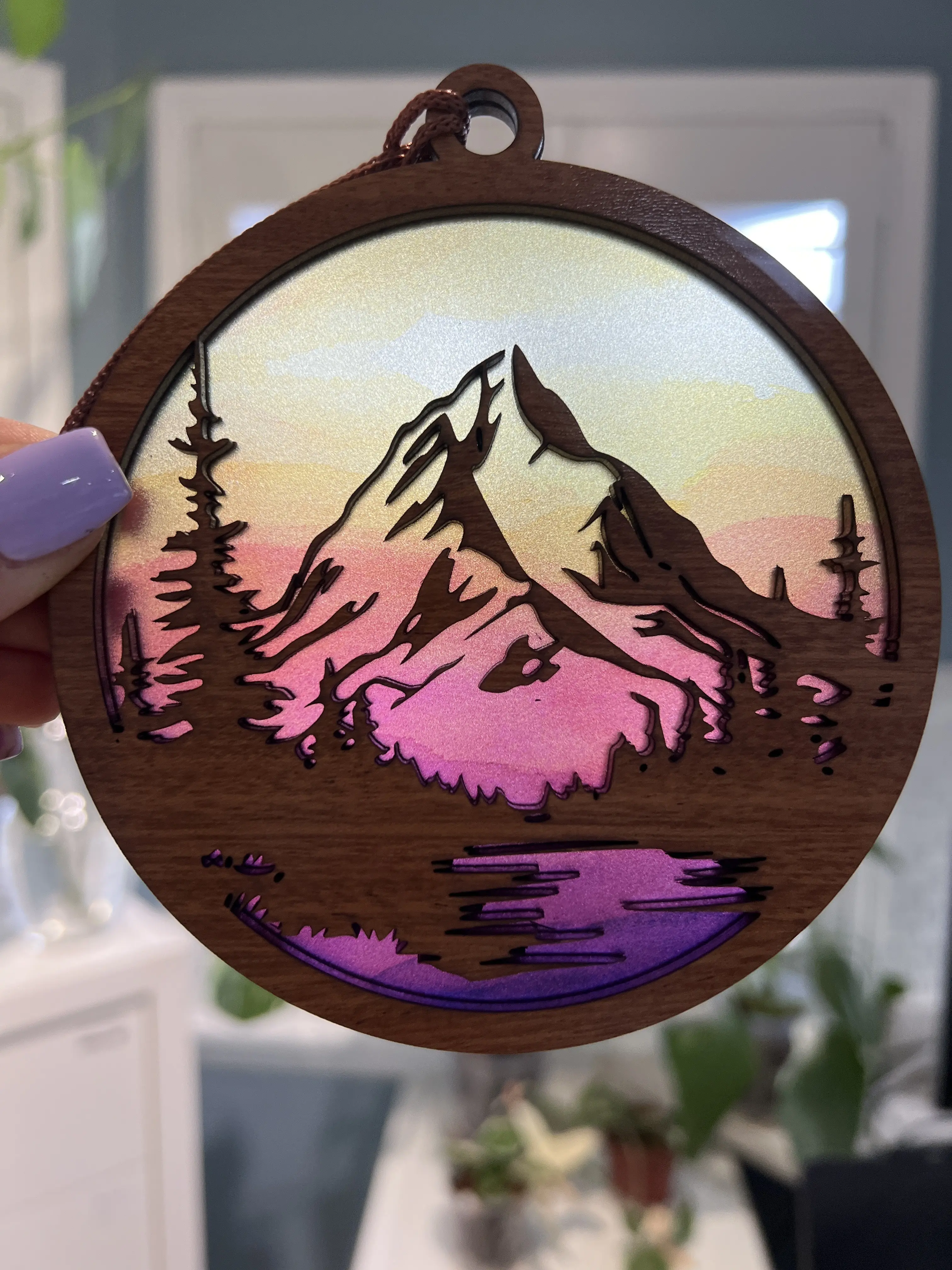 Mountains Suncatcher for Sunny Window