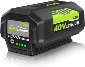7500mAh Replacement for Ryobi 40V Battery 7.5Ah Compatible with OP4040 OP40401 OP4026 OP40261 OP4050 OP40201 OP40601 Cordless Power Tools