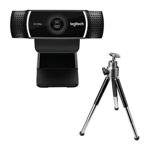 Logitech C922 Pro Stream Webcam with Tripod and Mounting Clip